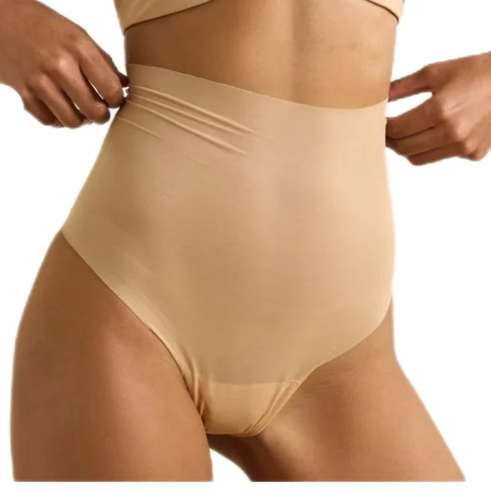 NWT Frederick's of Hollywood Shaping High Waist Nude Thong Shapewear Size 1X/2X